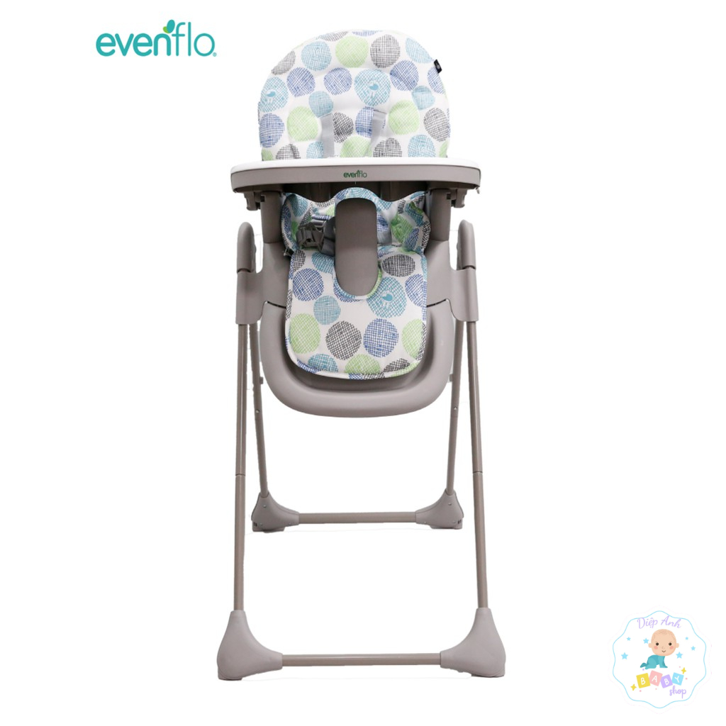 GHẾ ĂN DẶM EVENFLO FAVA SLIM FOLD (BUBBLE SEA/ MINT/ BLUSH)