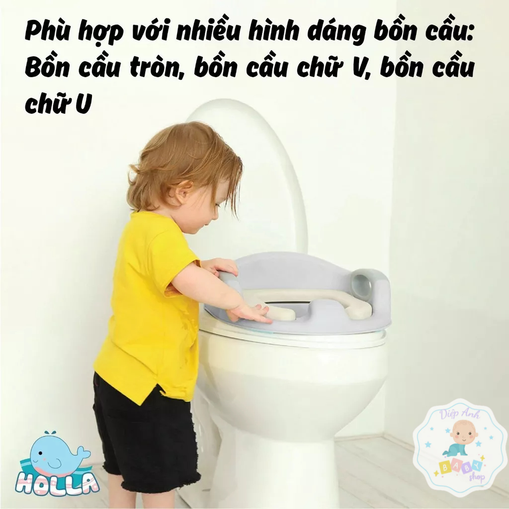 Bệ thu nhỏ bồn cầu, bô vệ sinh Holla