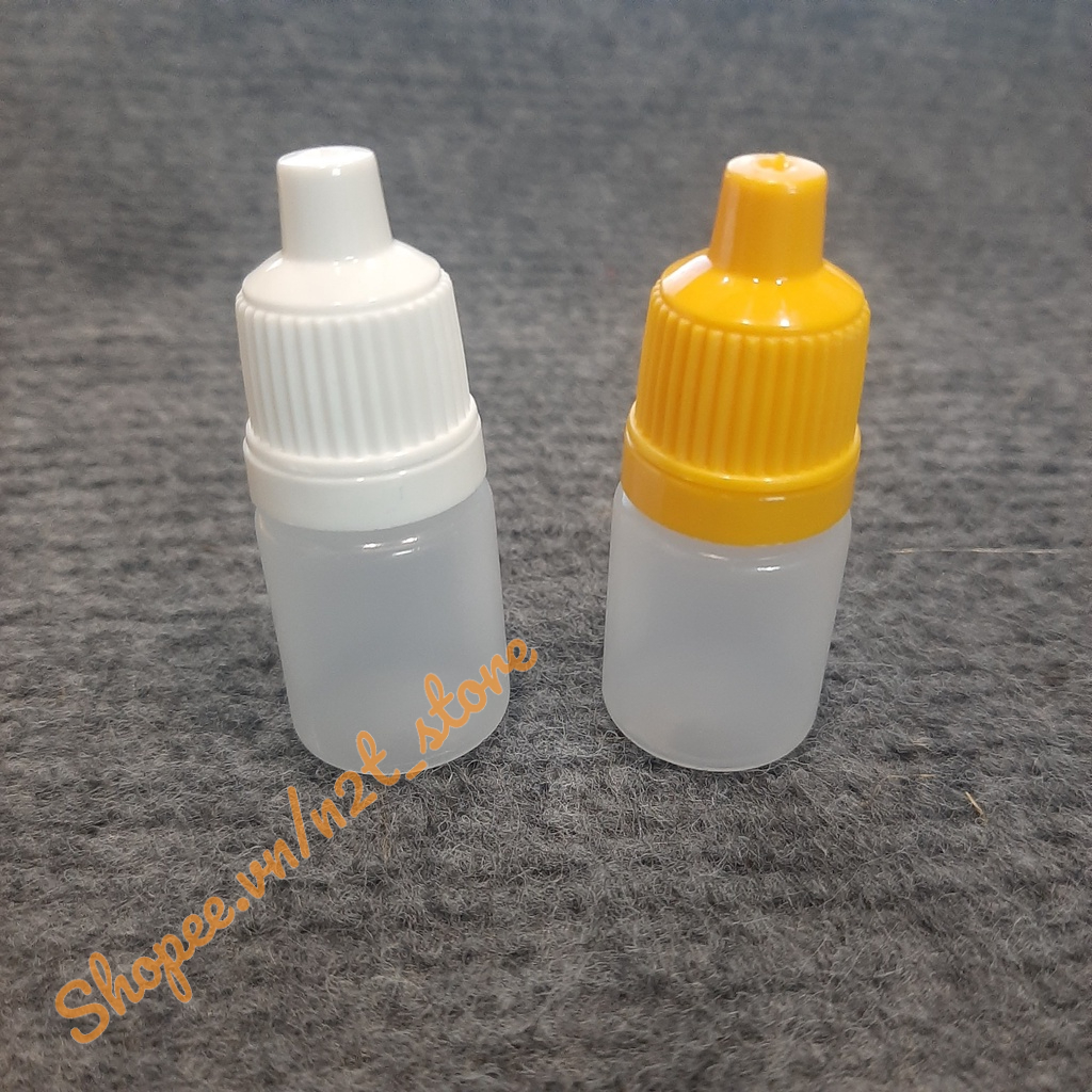 Lọ nhựa rỗng 5ml (combo 100 lọ) đựng nước nhỏ mắt bao gồm nắp có ...