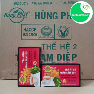 TRÀ ATISO NHÂN SÂM (25Gói x 2G) - THƯƠNG HIỆU HÙNG PHÁT
