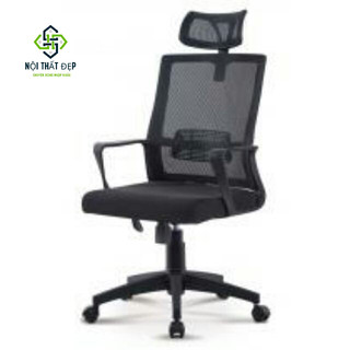 [Hỏa Tốc] Ghế Xoay Văn Phòng VP-619 Lưng Lưới, Có Gối Đầu, Chân Xoay, Có Nâng Hạ Cao Thấp