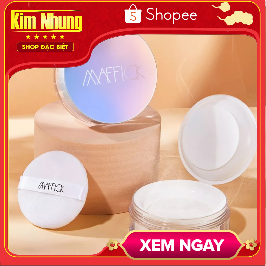 Phấn phủ dạng bột kiềm dầu Maffick Kiểm Soát Dầu Cho Lớp Trang Điểm Mượt Mà Tự Nhiên