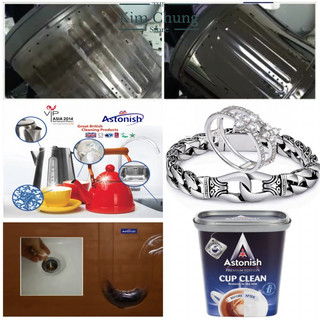 Bột tẩy chén bát ố vàng, cặn bình, tẩy mới trang sức, tẩy lồng giặt, làm sạch đường ống Astonish Anh Quốc Chính Hãng