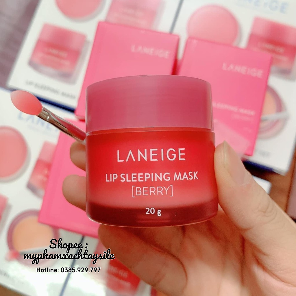 MẪU MỚI - Mặt Nạ Ngủ Môi Laneige Lip Sleeping Mask Berry 20GR - Ủ MÔI LANEIGE