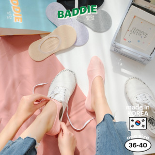 PASTEL SOLID COLOR INVISIBLE - Tất vớ lười nữ trơn màu có silicon chống tuột, nhập khẩu Hàn Quốc