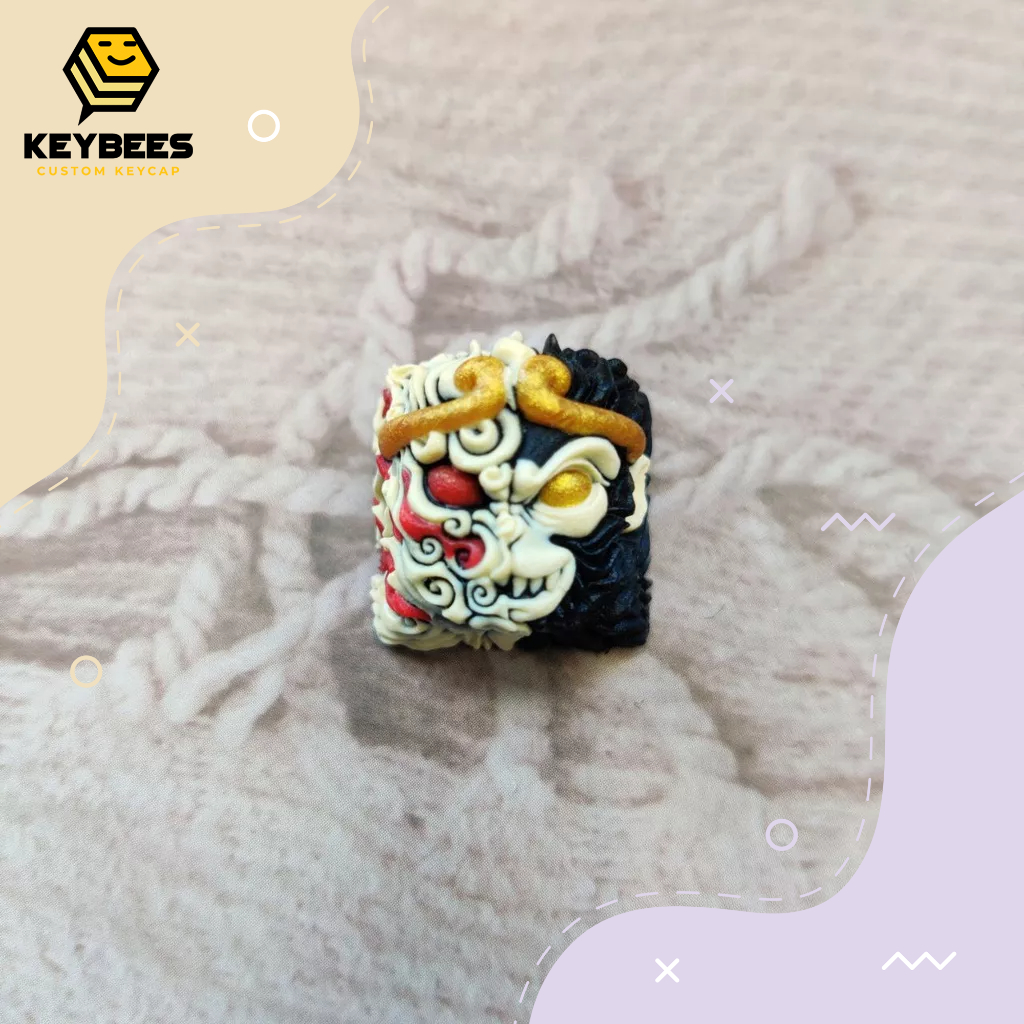 Artisan Keycap - Nút bàn phím cơ resin handmade Wukong (Disillukong) Hỏa Nhãn