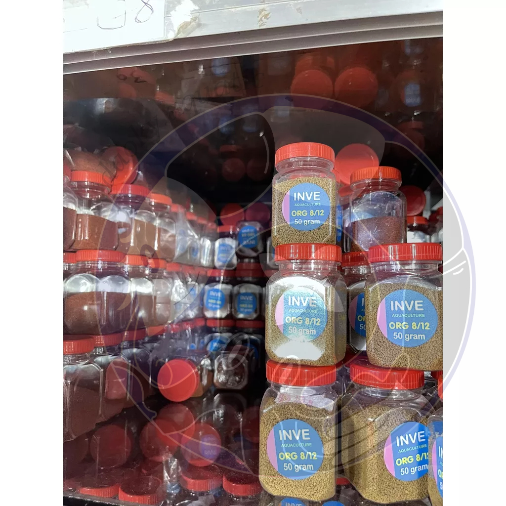 THỨC ĂN CÁM CÁ THÁI LAN HÃNG INVE ORG 2/4 HŨ 50GR