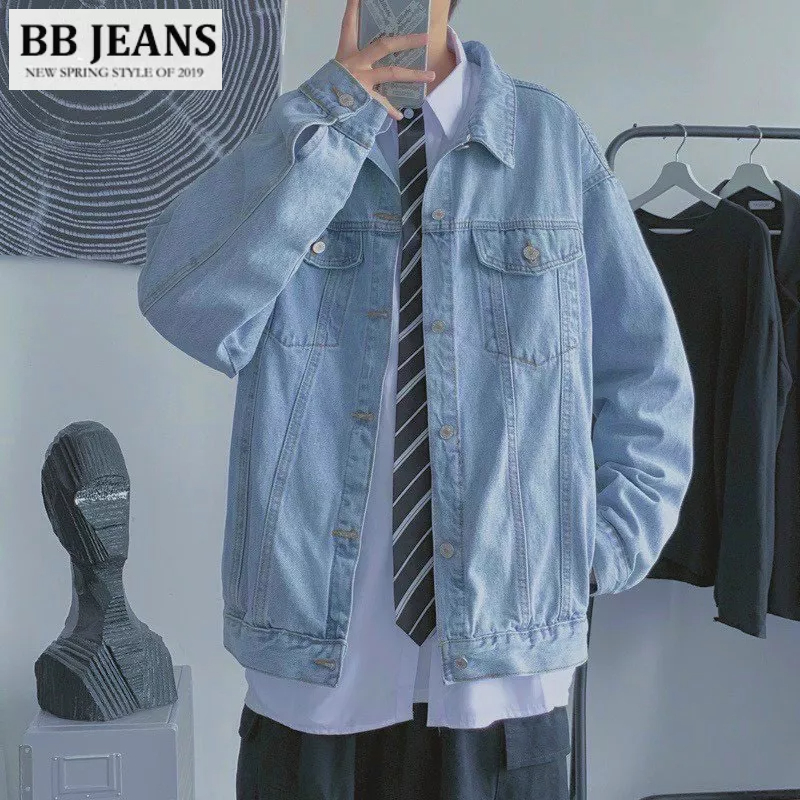 Áo khoác jean nam nữ Unisex Basic đủ 3 màu FORM RỘNG 40-85kg size M-L-XL-XXL BB Jeans