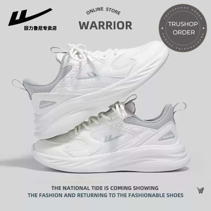 Giày thể thao chạy bộ nữ Warrior 1927 chống trơn trượt mã 0358