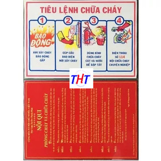 Bộ bảng nội quy tiêu lệnh PCCC