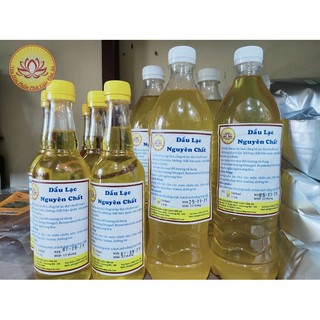 Dầu Lạc Ép Thủ Công Nguyên Chất 1L. Dầu ép mới, vàng trong, không tạp chất