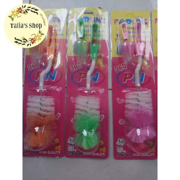 (2in1)Cọ rửa bình sữa và núm vú Miki