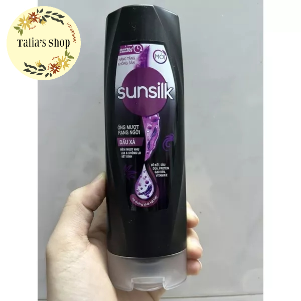 140g- DẦU XẢ SUNSILK bồ kết óng mượt rạng ngời/mềm mượt diệu kỳ