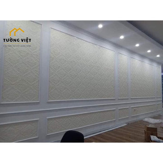 Xốp Dán Tường 3D Tân Cổ Điển Giả Da ( LINK ĐẶT HOẢ TỐC HCM )