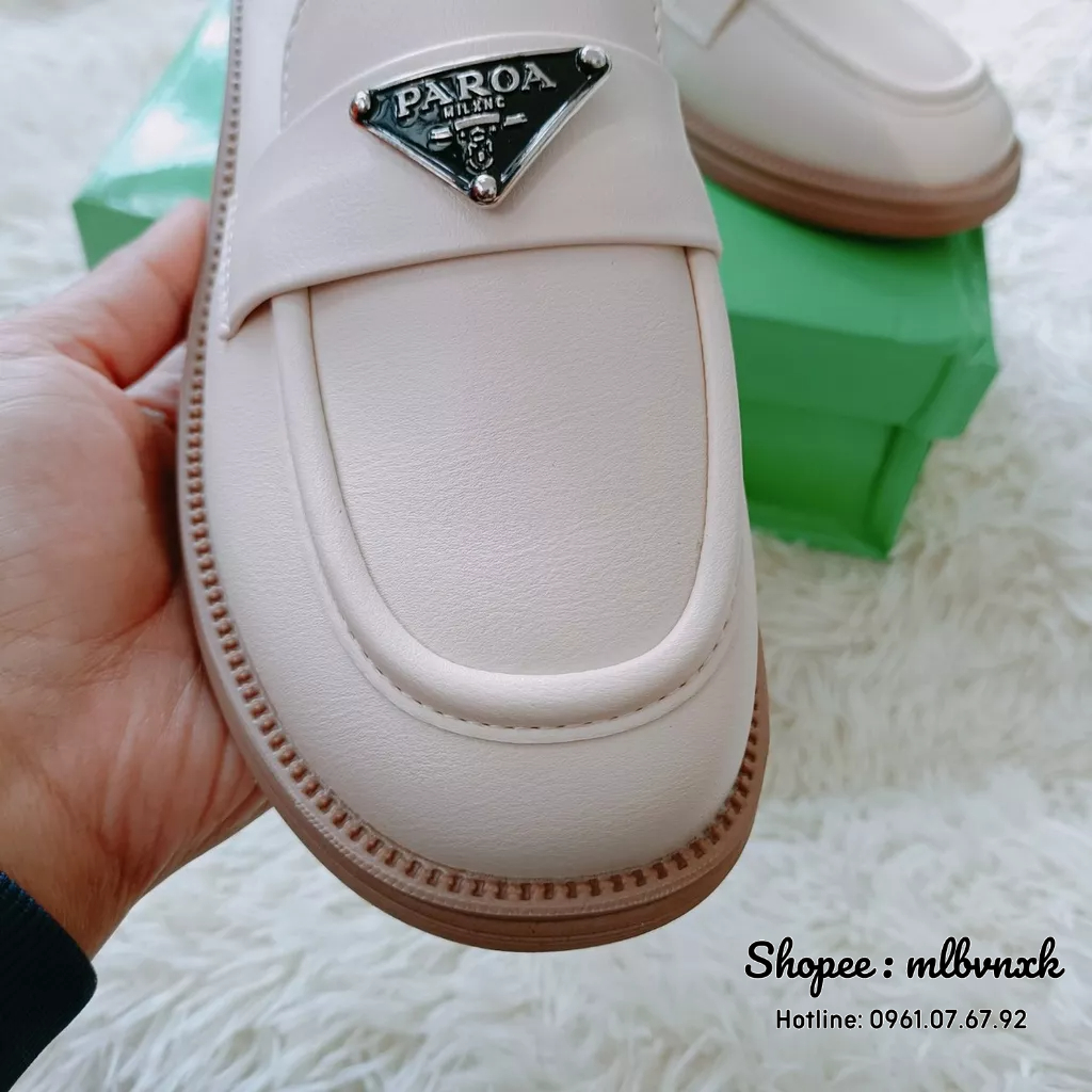 ẢNH THẬT / QCCC - Giày Moca Prada FULLBOX - HÀNG QUẢNG CHÂU CAO CẤP PAROA