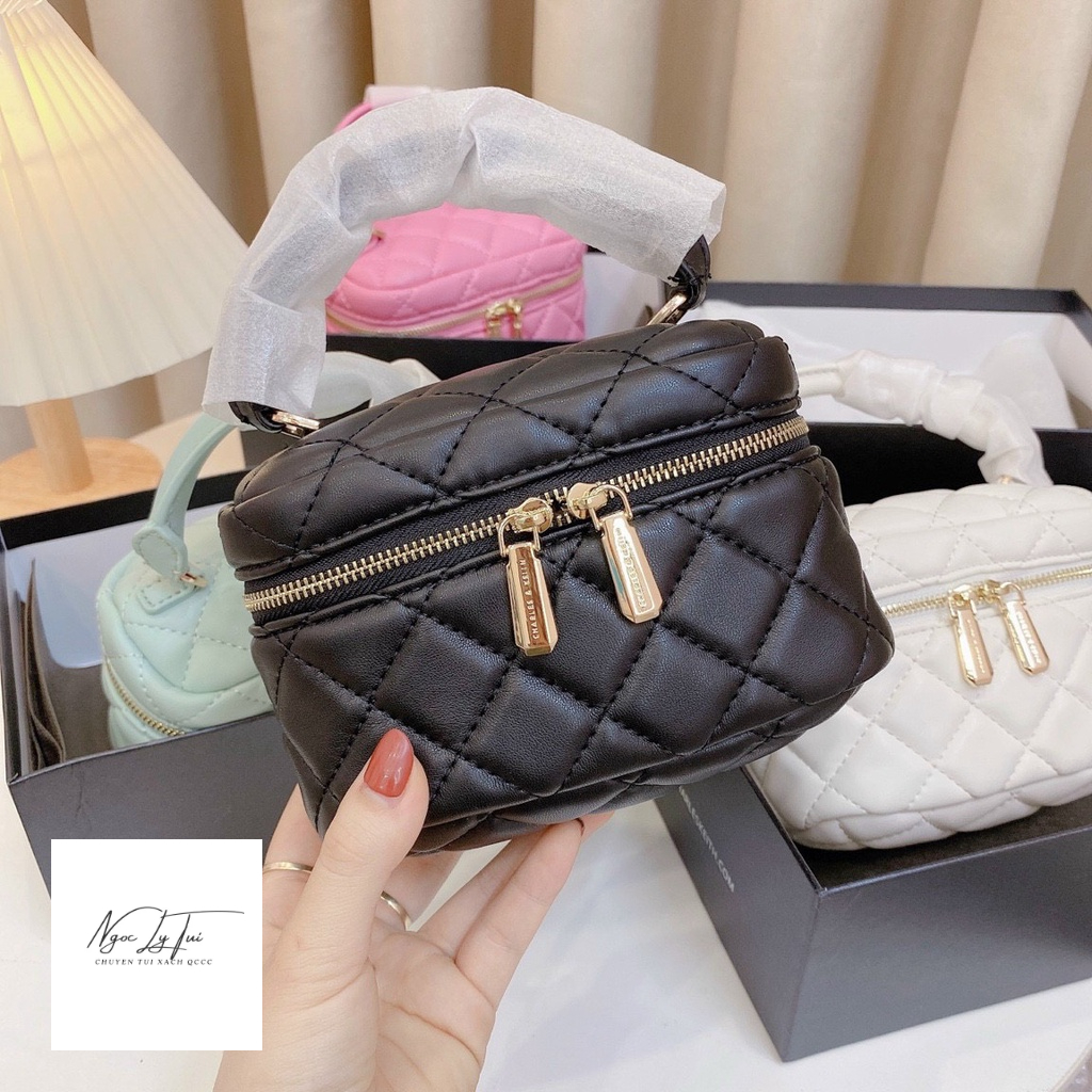 Túi cốp cnk có quai trám mini  4 màu sẵn kho full box túi vải rút  - T05