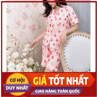 Đồ ngủ nữ lụa, pijama lụa mặc nhà phong cách Hàn đơn giản dễ thương