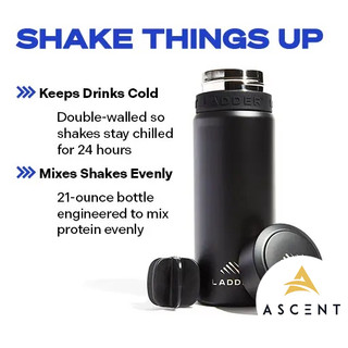 Bình lắc Shaker giữ nhiệt cao cấp LADDER by "LeBron James"