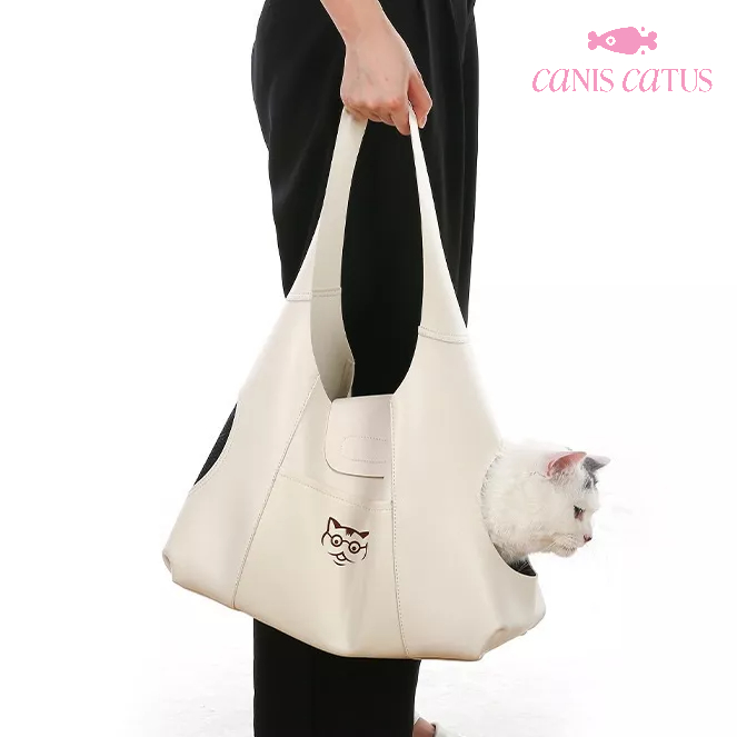Túi xách Chó Mèo thời trang kèm dây bảo vệ và dây dẫn tích hợp bảo vệ anh toàn cho bé khi di chuyển, balo cho chó và mèo