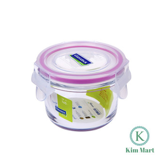 Hộp thủy tinh tròn glasslock mccb016 165ml hàn quốc.
