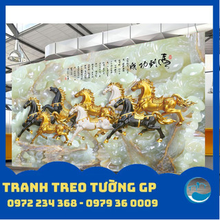 Tranh [SALE] Tranh treo tường mã đáo thành công/gỗ MDF nhập khẩu