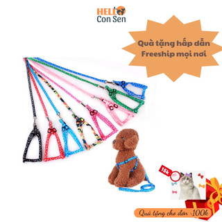 [QUẬN 2]Dây Dắt Chó Mèo (1-3kg) Có Yếm - Nhiều Màu