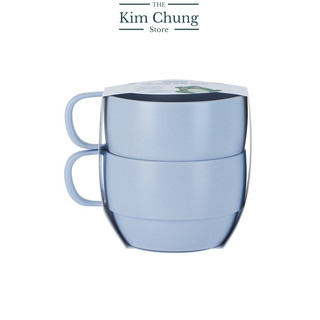 Bộ 2 Cốc nước thấp Amori INOCHI 350ml (Nhựa an toàn, chịu nhiệt, chất lượng Nhật Bản)