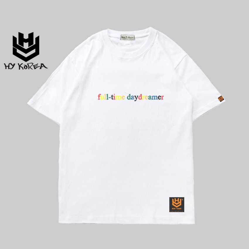 Áo thun tay ngắn thêu full time daydreamer 22 unisex vải cotton 75% form rộng