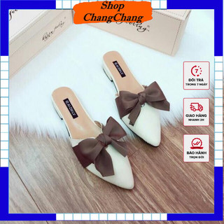 Giày Sục Thắt Nơ Siêu xinh lên chân đi mềm 3P