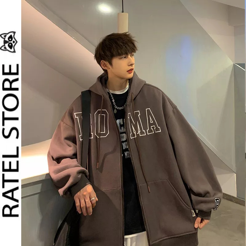 Áo Khoác Local Brand Jacket Hoodie Zip Nỉ   Nam Nữ " ROMA " Unisex Form Rộng | BigBuy360 - bigbuy360.vn