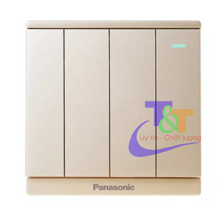 [Moderva] Bộ 4 công tắc 2 chiều Panasonic Trắng/Vàng/Xám