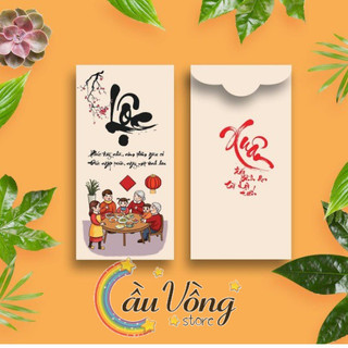 Xấp Bao Lì Xì Chữ Lộc ( 1.000 Cái/Xấp)