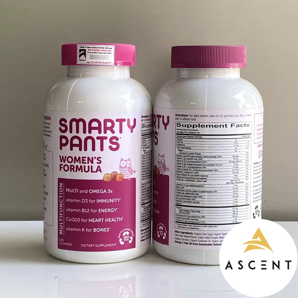 PHÂN PHỐI CHÍNH HÃNG  Kẹo vitamin cao cấp cho phụ nữ Smarty Pants Women's Formula