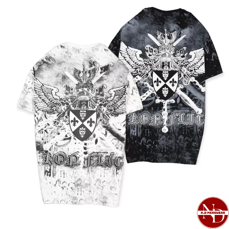 ÁO THUN NAM CỔ TRÒN HOẠ TIẾT - N.D MENSWEAR