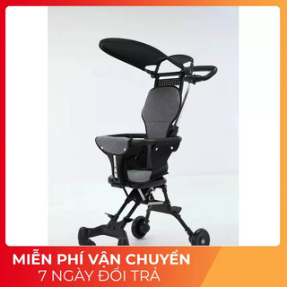 Xe đẩy gấp gọn thông minh,xe đảy gấp gọn 2 chiều kèm đệm rẻ nhất shopee