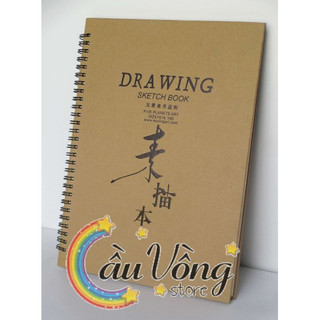 Sổ Ký Họa Drawing Sketchbook 160gsm A4 Lỡ 19 x 26.5cm