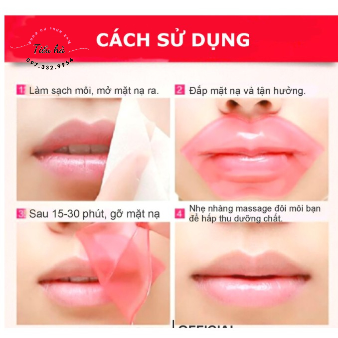 Mặt nạ dưỡng môi căng bóng, hồng hào mask môi