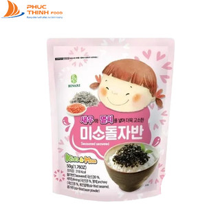 Rong Biển Ăn Liền Khô Em Bé Cười Vị Tôm Và Cá Cơm Trộn Cơm Rắc Cơm 50g