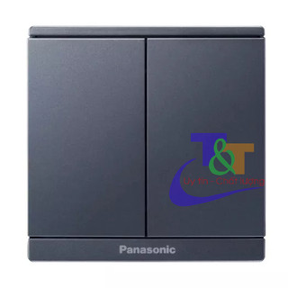 Bộ 2 công tắc 1 chiều Panasonic Trắng/Vàng ánh kim /Xám ánh kim