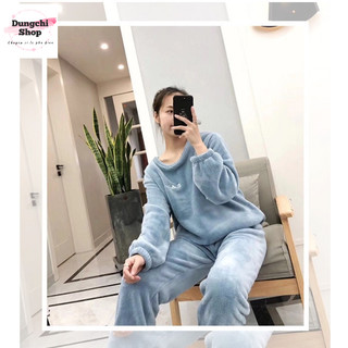 Bộ nỉ nhung D studio mặc nhà cực ấm