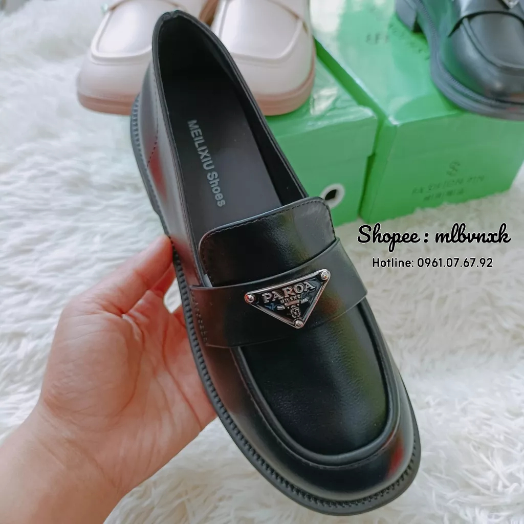 ẢNH THẬT / QCCC - Giày Moca Prada FULLBOX - HÀNG QUẢNG CHÂU CAO CẤP PAROA