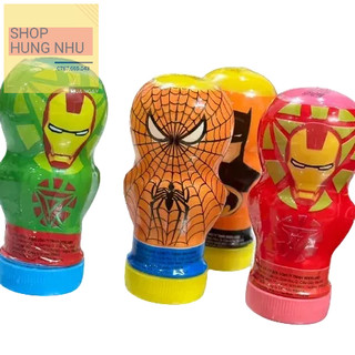 kẹo dẻo trái cây chua ngọt superman canxi D3  ăn vặt cho bé lọ 8 viên hinh siêu nhân  lố 14 hủ