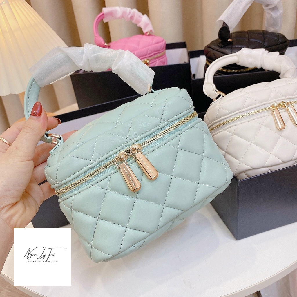 Túi cốp cnk có quai trám mini  4 màu sẵn kho full box túi vải rút  - T05