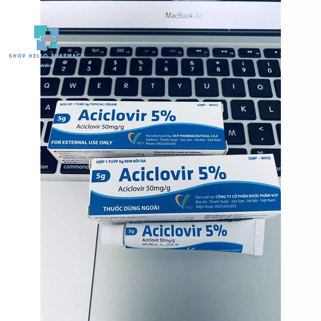 Kem bôi Acyclovir 5% Cream