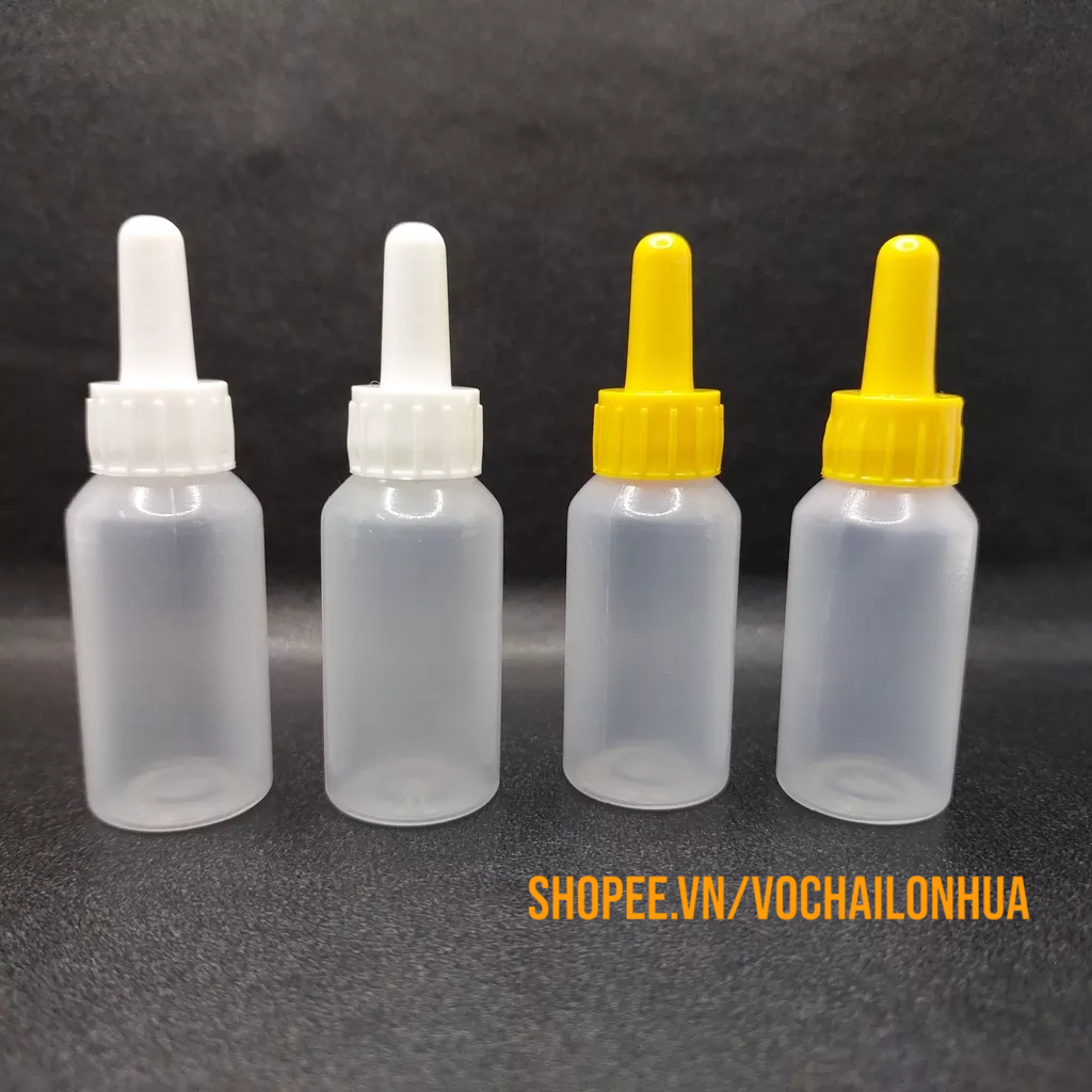 Vỏ chai nhựa rỗng, chai nhỏ giọt 10ml (set 100 chai)