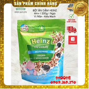 Bột ăn dặm Heinz Nga gói 180g đủ vị cho bé từ 4 tháng