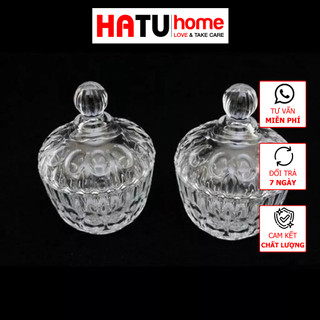 Thố thủy tinh đựng mứt sang trọng hiện đại