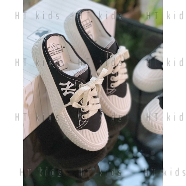 Giày sục Ny Mẹ &amp; Bé(sz30-39)độn đế ,giày sục NY Đạp Gót,Sục 𝐌.𝐋.𝐁 Hot Hit 2021( ảnh thật, form rộng lùi 1 size)