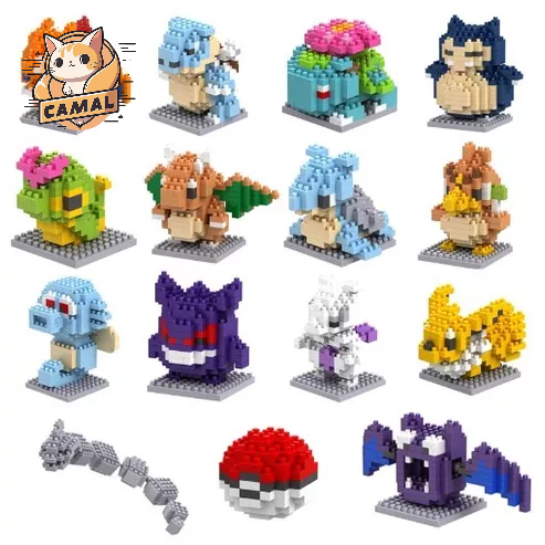 Lego Đồ chơi mô hình lắp ráp 3D các nhân vật Pokemon, Đồ chơi phát triển trí tuệ cho trẻ