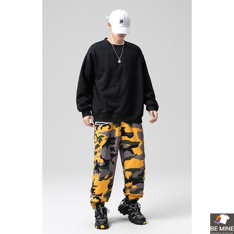 Áo Sweater Cổ Tròn Dài Tay Nữ Nam Unisex Chất Vải Nỉ Poly Trơn WAW006